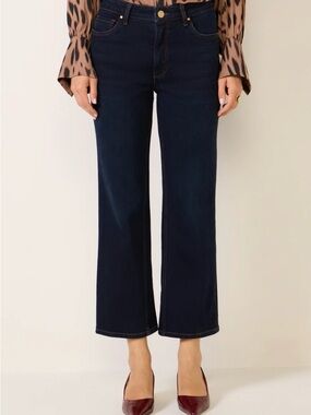 Kut from the Kloth Kelsey Dark Wash Ankle Flare Jean